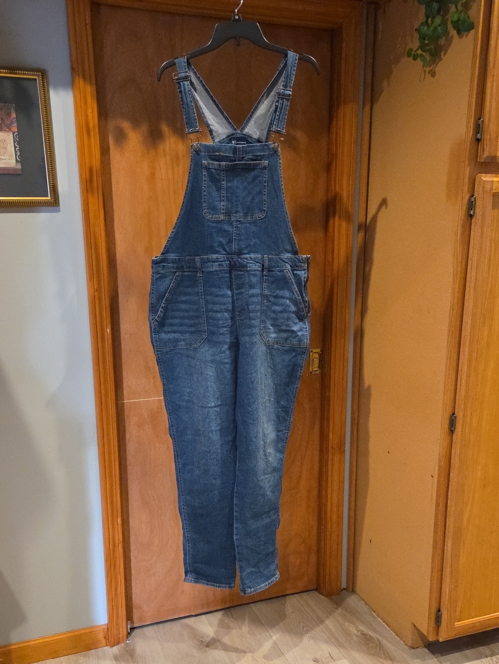 No Boundaries Dark Blue Women's Denim Overalls